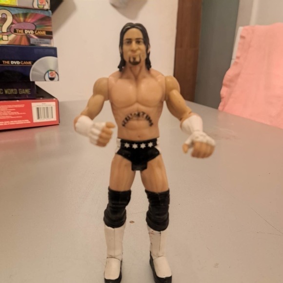2012 WWE Mattel CM Punk Flex Force Wrestling Figure Black White - Picture 2 of 4